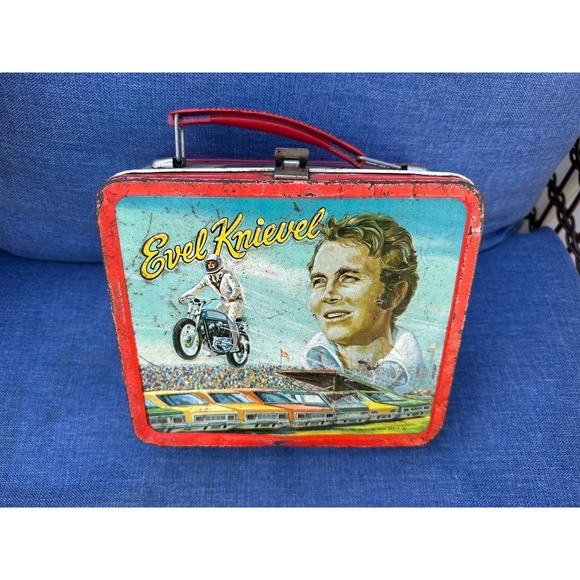 Other - Vintage Evil Knievel 1974 Lunchbox WITH THERMOS